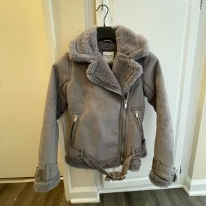 Abercrombie XXS Grey Jacket Vegan